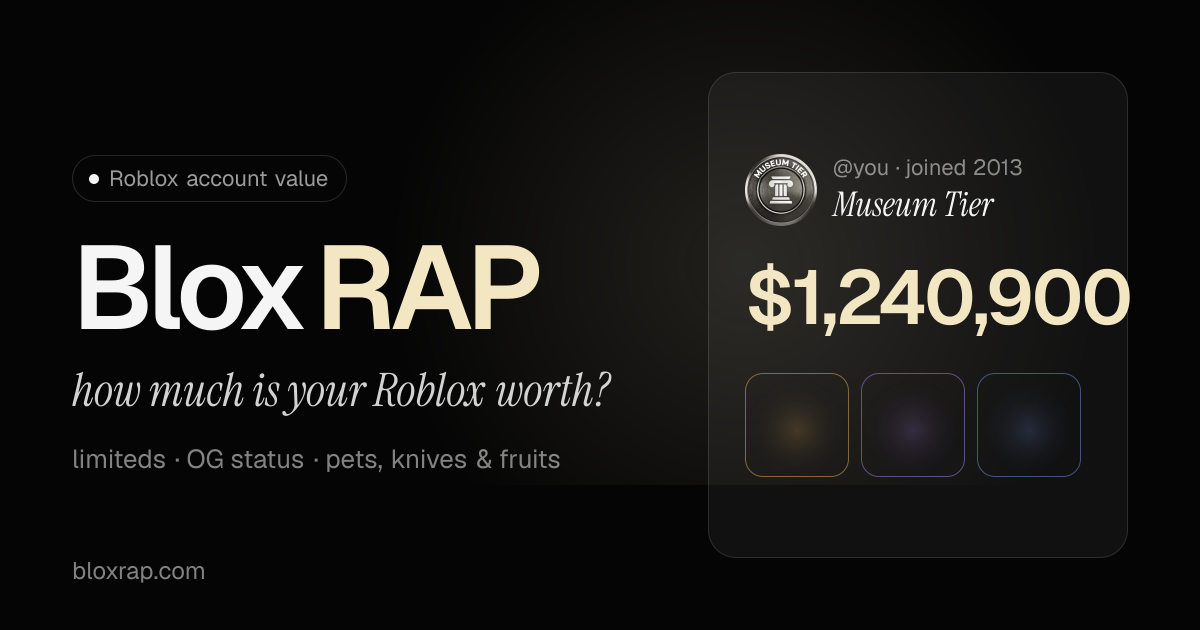 BloxFAT — how much is your Roblox worth?